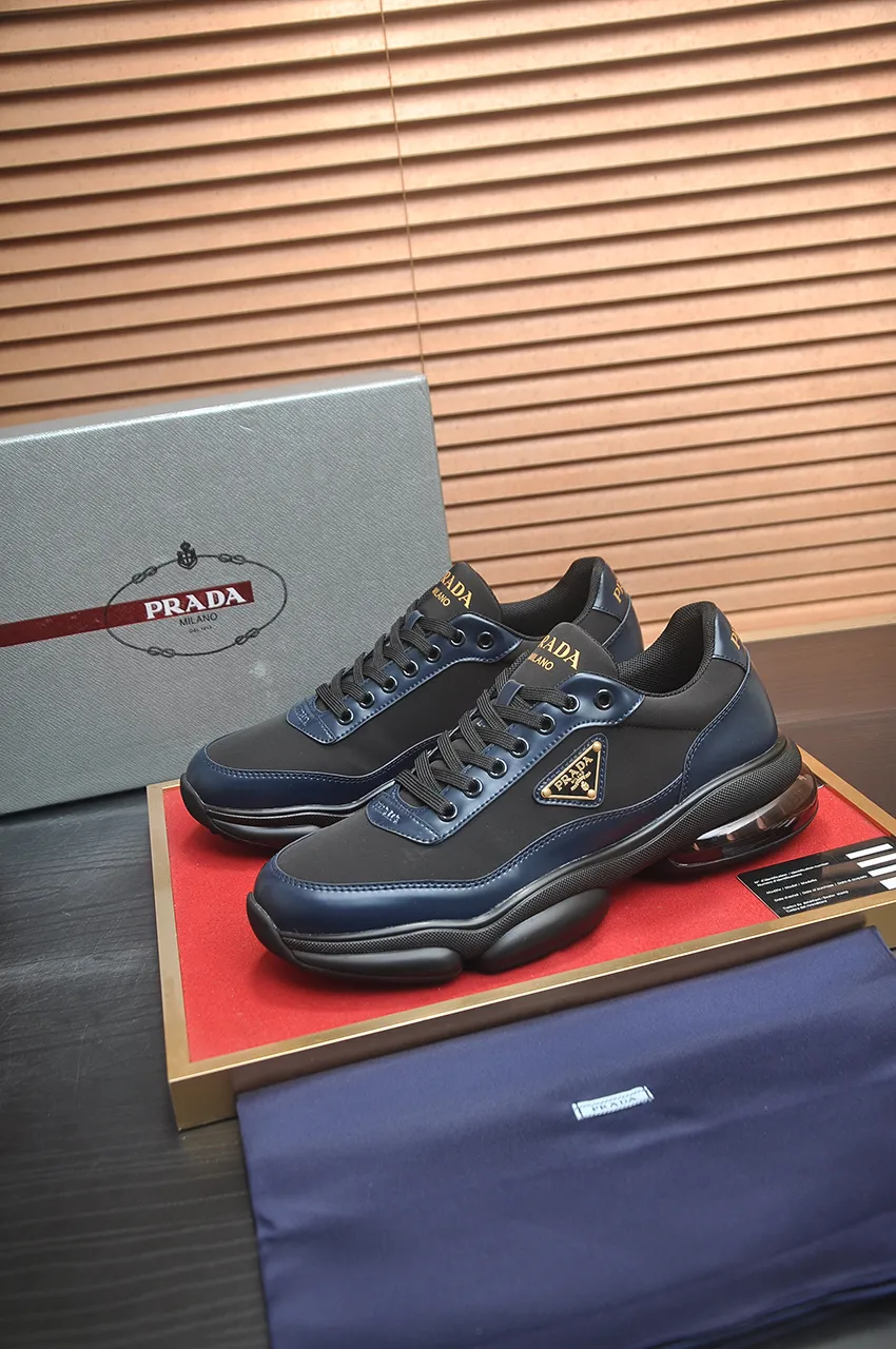 Men's shoes 💰700💶[PRADA] Men's shoes counter hot sale, official website synchronization, 👑Top version ✔️Original cowhide upper + cowhide lining, 1🆚1 replica, original original sole [black/blue/brown 3 colors] 🎯 Material: cowhide surface 🎯 Inner lining: cowhide 🎯 Sole: original molded outsole 🎯 size: Male 38-45 (45 is custom-made and cannot be returned or exchanged)